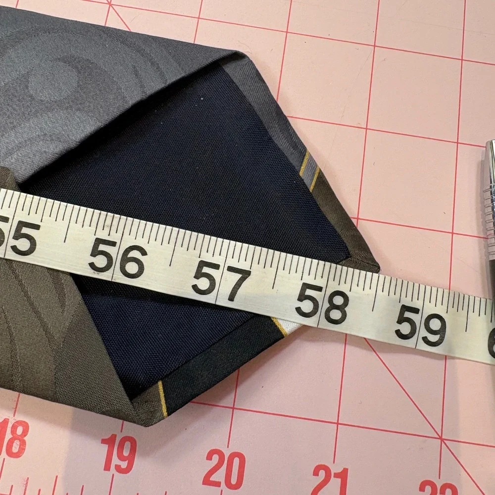 Mens Abstract Geometric Jacquard Necktie Grey Brown Black RN43170‎ 4 Inch Wide